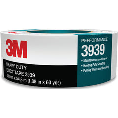 3M Heavy Duty Duct Tape 3939 Silver 48 mm × 54.8 m 9.0 mil Individually Wrapped Conveniently Packaged - Caliber Tooling
