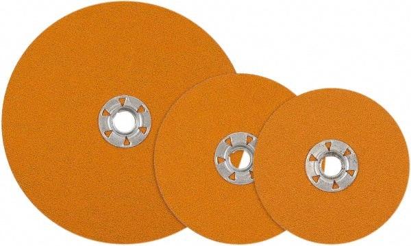 WALTER Surface Technologies - 4-1/2" Diam 60 Grit Fiber Disc - Aluminum Oxide, 13,300 Max RPM - Caliber Tooling