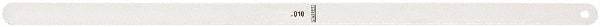 Starrett - Feeler Gages   Thickness (Decimal Inch): 0.0100    Leaf Length (Inch): 12 - Caliber Tooling