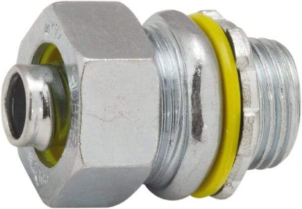 Hubbell-Raco - 3/8" Trade, Steel & Malleable Iron Straight Liquidtight Conduit Connector - Caliber Tooling