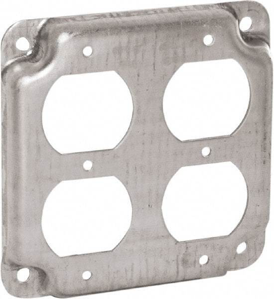 Hubbell-Raco - Electrical Outlet Box Steel Cover - Includes Mounting Hardware - Caliber Tooling