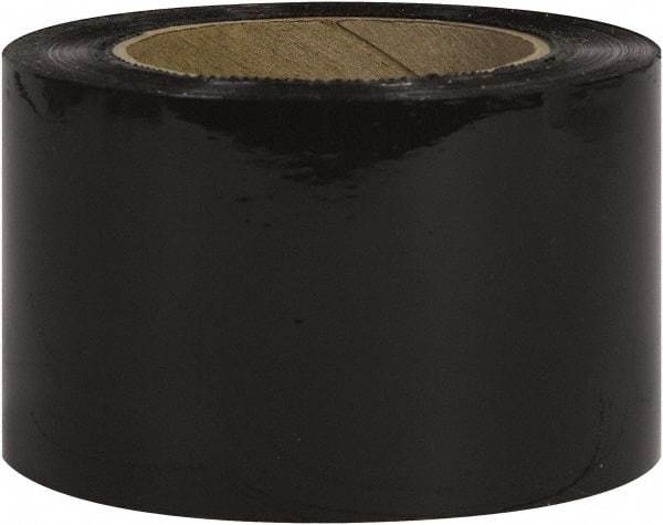 Made in USA - 3" x 1,000' 80 Gauge Black Bunding Stretch Film - Caliber Tooling