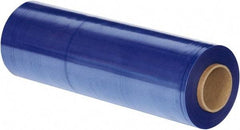 Made in USA - 18" x 1,500' 100 Gauge Blue UVI Hand Stretch Film - Caliber Tooling