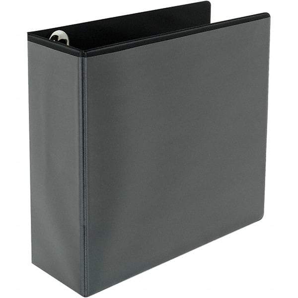 Universal One - 780 Sheet Capacity, 8-1/2 x 11", View Ring Binder - Polypropylene, Black - Caliber Tooling