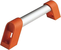 Electro Hardware - 23.62" Between Centers 1/4" Hole, Plastic/Aluminum Tubular Pull Handle - 1.02" Handle Width, 2.09" Handle Height, 24.28" OAL, 0.79" Handle Diam, Plastic Finish - Caliber Tooling