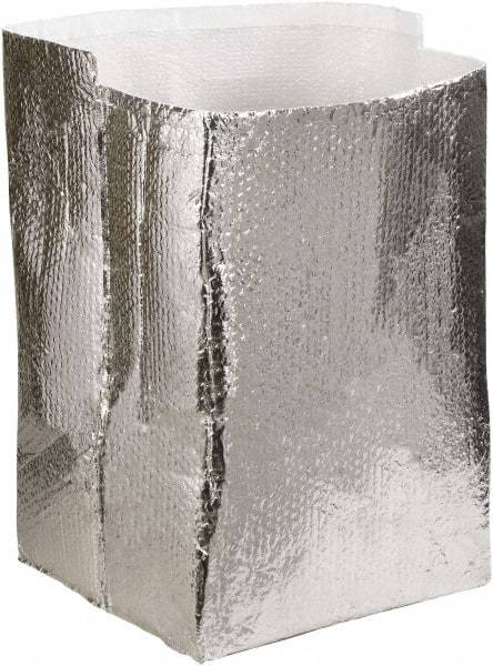 Made in USA - 18" Long x 18" Wide x 18" High x 3/16" Thick Box Liner - Silver, Case - Caliber Tooling