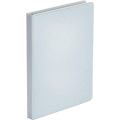 UNIVERSAL - 100 Sheet Capacity, 8-1/2 x 11", View Ring Binder - Polypropylene, White - Caliber Tooling