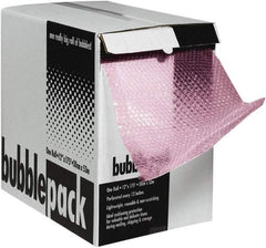 Made in USA - 2,100" Long x 24" Wide, Antistatic Bubble Roll - Pink, Standard Grade - Caliber Tooling