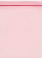 Value Collection - 9" Long x 6" Wide, 2 mil Thick, Self Seal Antistatic Poly Bag - Pink, Standard Grade - Caliber Tooling