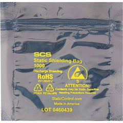 Made in USA - 20" Long x 20" Wide, 3.1 mil Thick, Self Seal Static Shield Bag - Transparent, Metal-In, Standard Grade - Caliber Tooling