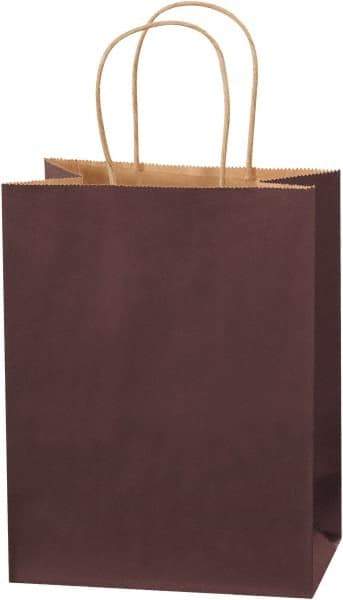 Made in USA - Kraft Grocery Bag - 8 x 4-1/2 x 10-1/4, Brown - Caliber Tooling