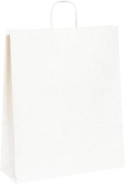 Made in USA - Kraft Grocery Bag - 16 x 6 x 19-1/4, White - Caliber Tooling