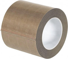Made in USA - 18 Yd Long x 4" Wide, Brown Silicone PTFE Tape - 3 mil Thick - Caliber Tooling