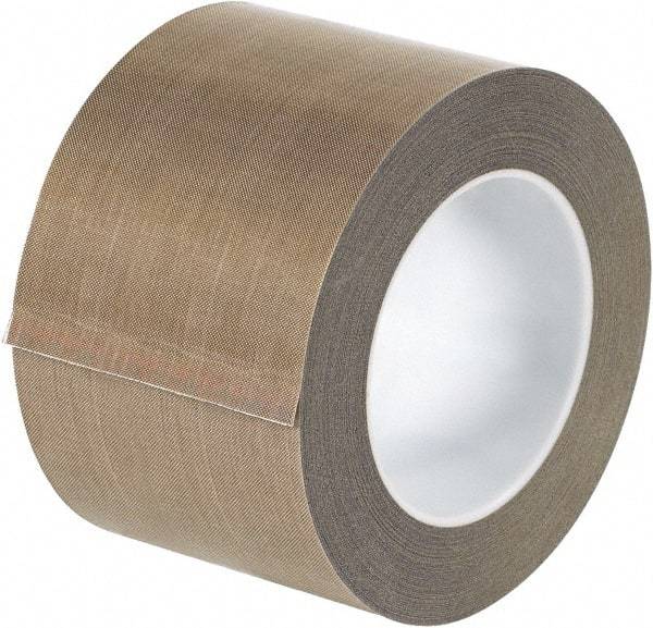 Made in USA - 18 Yd Long x 3" Wide, Brown Silicone PTFE Tape - 3 mil Thick - Caliber Tooling