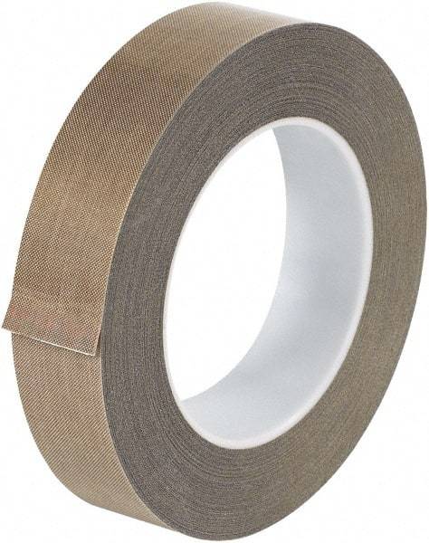 Made in USA - 18 Yd Long x 1" Wide, Brown Silicone PTFE Tape - 10 mil Thick - Caliber Tooling