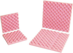 Made in USA - 12" Long x 12" Wide, Antistatic Convoluted Foam Set - Pink, Standard Grade - Caliber Tooling