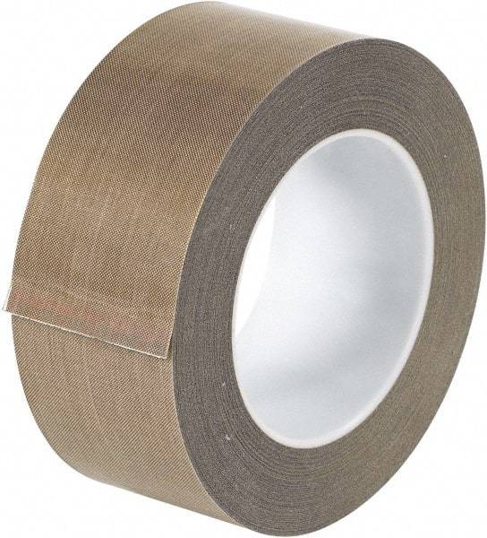 Made in USA - 18 Yd Long x 2" Wide, Brown Silicone PTFE Tape - 5 mil Thick - Caliber Tooling