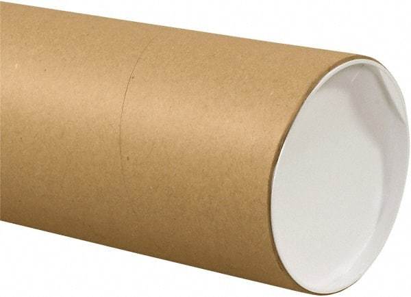 Made in USA - 6" Diam x 24" Long Round Jumbo Mailing Tubes - 1 Wall, Kraft (Color) - Caliber Tooling