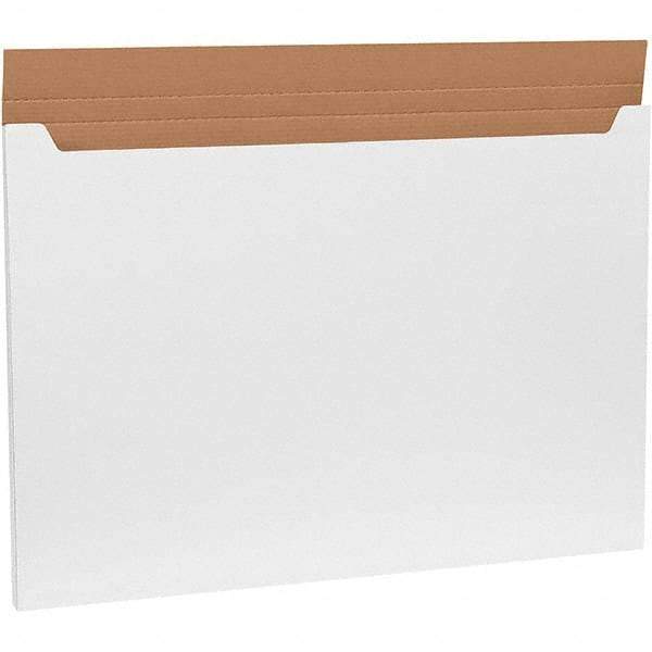 Made in USA - 26" Wide x 38" Long x 1" High Rectangle Crush Proof Mailers - 1 Wall, White - Caliber Tooling