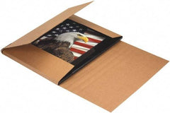 Made in USA - 18" Wide x 24" Long x 6" High Rectangle Crush Proof Mailers - 1 Wall, Kraft (Color) - Caliber Tooling