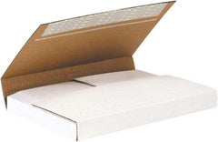 Made in USA - 9-1/8" Wide x 12-1/8" Long x 2" High Rectangle Crush Proof Mailers - 1 Wall, White - Caliber Tooling