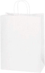 Made in USA - Kraft Grocery Bag - 10 x 5 x 13, White - Caliber Tooling