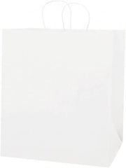 Made in USA - Kraft Grocery Bag - 14 x 10 x 15-1/2, White - Caliber Tooling