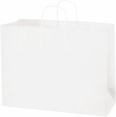 Made in USA - Kraft Grocery Bag - 16 x 6 x 12, White - Caliber Tooling