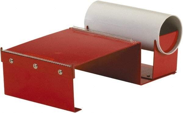 Import - 6" Wide, Single Roll, Manual Table/Desk Tape Dispenser - Metal, Unlimited Dispensed Tape Length - Caliber Tooling