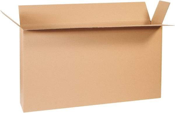 Made in USA - 8" Wide x 48" Long x 24" High Rectangle Corrugated Shipping Box - 1 Wall, Kraft (Color), 95 Lb Capacity - Caliber Tooling