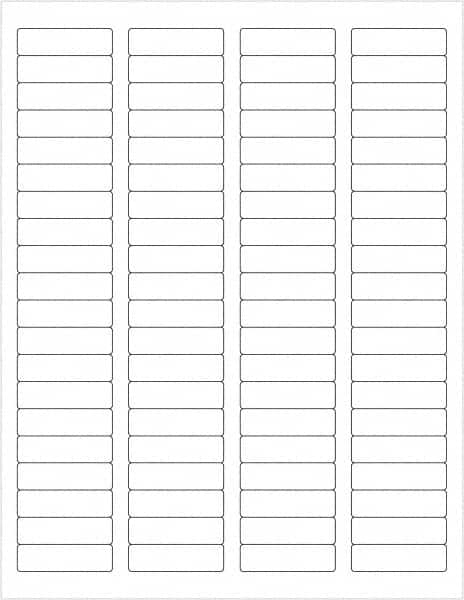 Tape Logic - 1-3/4" Long, White Paper Laser Label - For Laser Printers - Caliber Tooling