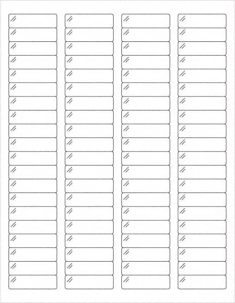 Tape Logic - 1-3/4" Long, Clear Polyester Laser Label - For Laser Printers - Caliber Tooling