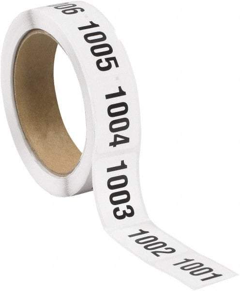 Tape Logic - 1-1/2" Long, Black/White Paper Inventory Labels - For Multi-Use - Caliber Tooling