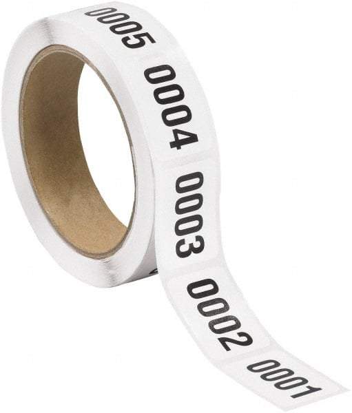 Tape Logic - 1-1/2" Long, Black/White Paper Inventory Labels - For Multi-Use - Caliber Tooling