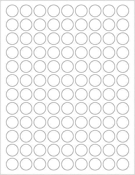 Tape Logic - 3/4" Long, White Paper Laser Label - For Laser Printers - Caliber Tooling