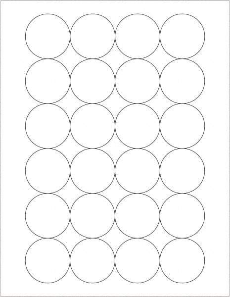 Tape Logic - 1.6" Wide x 1-21/32" Long, White Paper Laser Label - For Laser Printers - Caliber Tooling