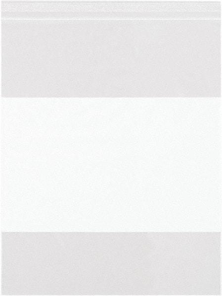 Value Collection - 8 x 8", 2 mil White Block Reclosable Polybags - Clear - Caliber Tooling