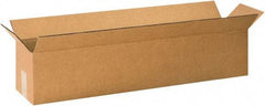 Made in USA - 12" Wide x 60" Long x 12" High Rectangle Corrugated Shipping Box - 1 Wall, Kraft (Color), 65 Lb Capacity - Caliber Tooling