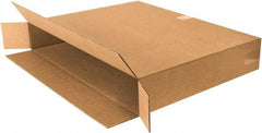 Made in USA - 8" Wide x 64" Long x 40" High Rectangle Moving Boxes - 1 Wall, Kraft (Color), 140 Lb Capacity - Caliber Tooling