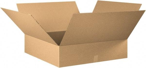 Made in USA - 32" Wide x 32" Long x 12" High Rectangle Corrugated Shipping Box - 1 Wall, Kraft (Color), 65 Lb Capacity - Caliber Tooling