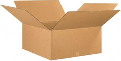 Made in USA - 26" Wide x 26" Long x 12" High Rectangle Corrugated Shipping Box - 1 Wall, Kraft (Color), 65 Lb Capacity - Caliber Tooling