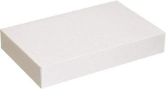 Made in USA - 14" Wide x 24" Long x 4" High Rectangle Chipboard Box - 1 Wall, White - Caliber Tooling