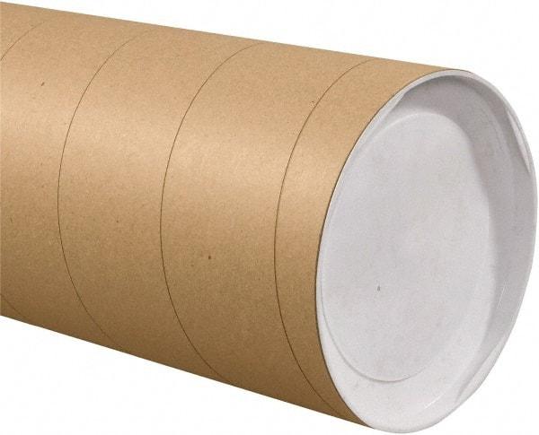 Made in USA - 8" Diam x 60" Long Round Jumbo Mailing Tubes - 1 Wall, Kraft (Color) - Caliber Tooling