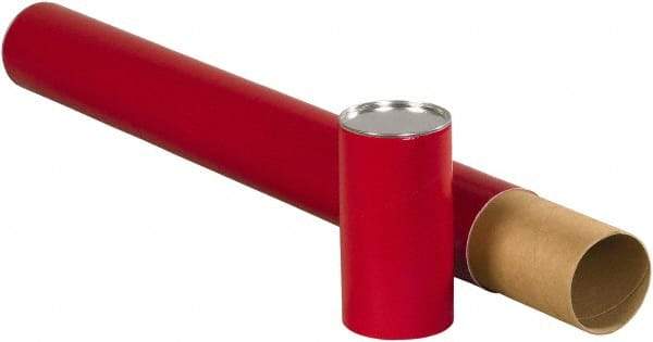 Made in USA - 3" Diam x 36" Long Round Telescoping Mailing Tubes - 2 Walls, Red - Caliber Tooling