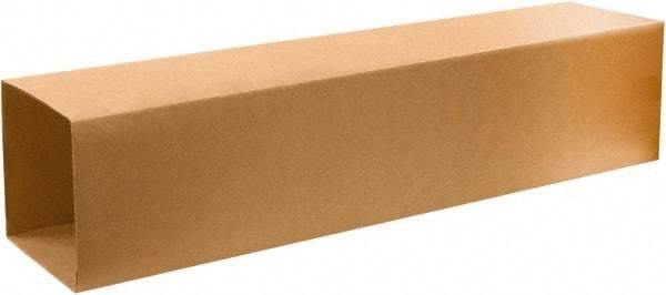 Made in USA - 6" Wide x 10" Long x 57" High Rectangle Telescoping Box - 1 Wall, Kraft (Color), 65 Lb Capacity - Caliber Tooling