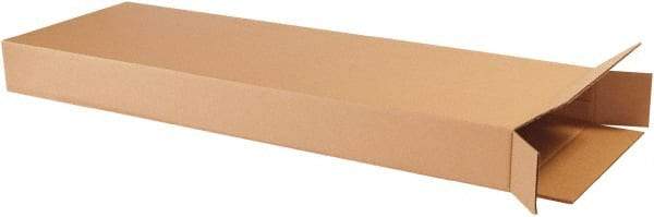 Made in USA - 4" Wide x 14" Long x 42" High Rectangle Corrugated Shipping Box - 1 Wall, Kraft (Color), 65 Lb Capacity - Caliber Tooling