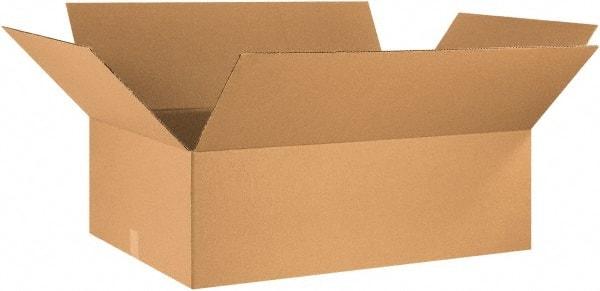 Made in USA - 24" Wide x 48" Long x 12" High Rectangle Corrugated Shipping Box - 1 Wall, Kraft (Color), 65 Lb Capacity - Caliber Tooling