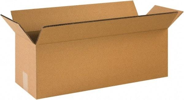 Made in USA - 16" Wide x 48" Long x 16" High Rectangle Heavy Duty Corrugated Box - 2 Walls, Kraft (Color), 100 Lb Capacity - Caliber Tooling