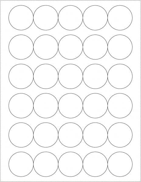 Tape Logic - 1-1/2" Long, White Paper Laser Label - For Laser Printers - Caliber Tooling