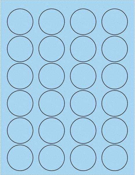 Tape Logic - 1-5/8" Long, Pastel Blue Paper Laser Label - For Laser Printers - Caliber Tooling